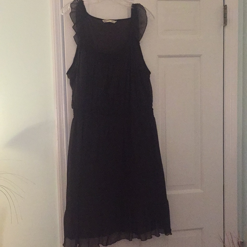 Brown flowy summer dress